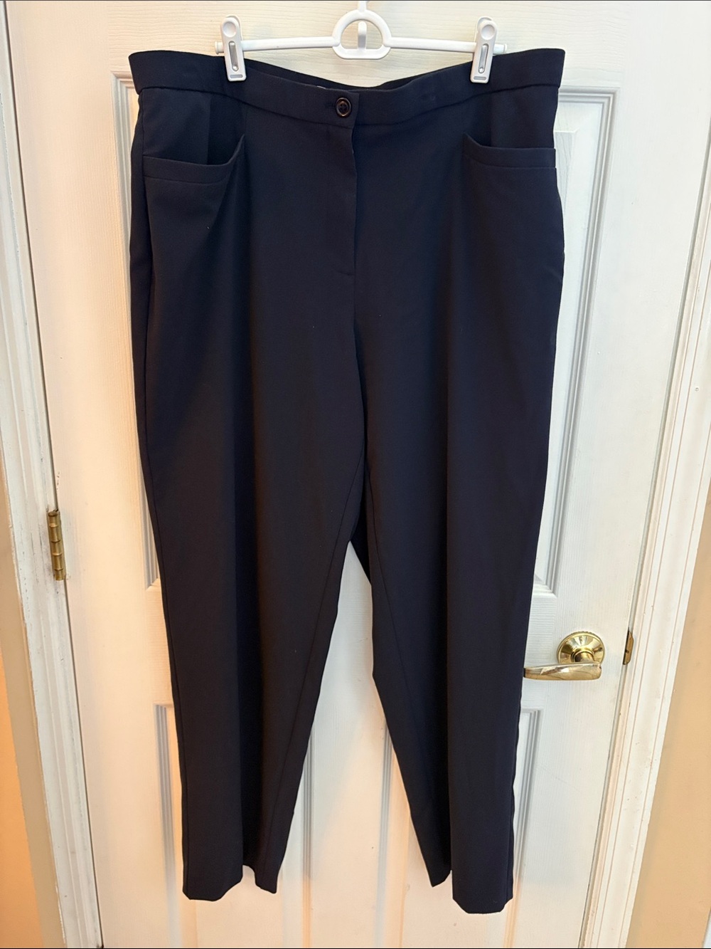Roz & Ali Women's Navy blue Tapered Trousers size woman 16